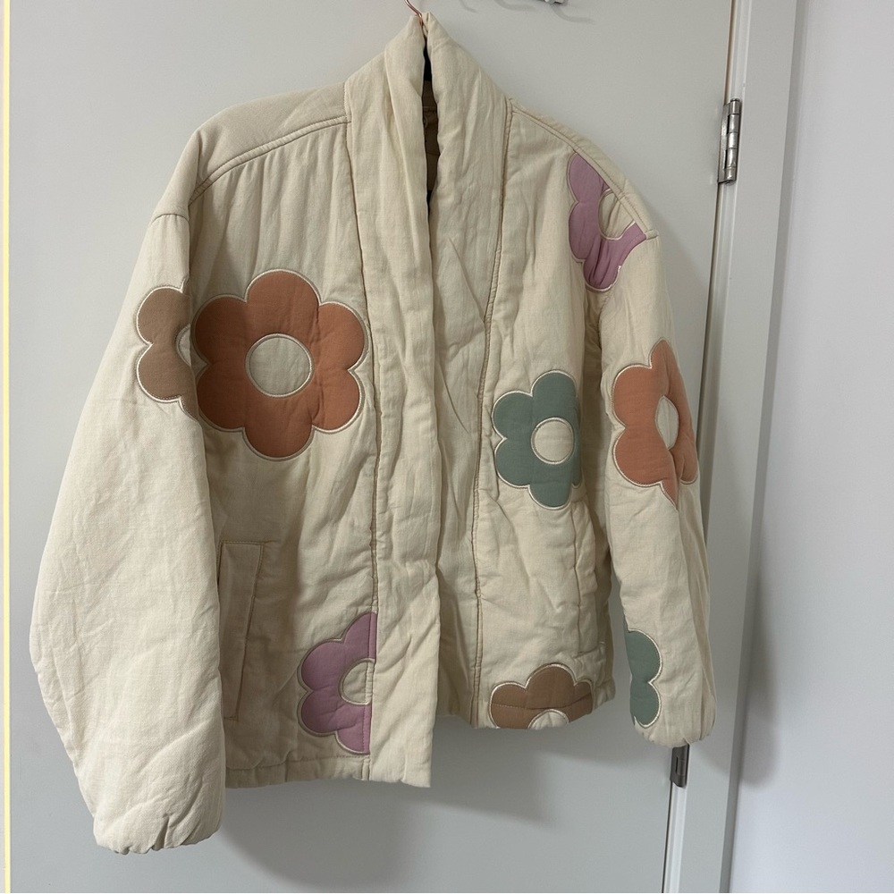 Blank NYC Flower Bath Quilted Jacket